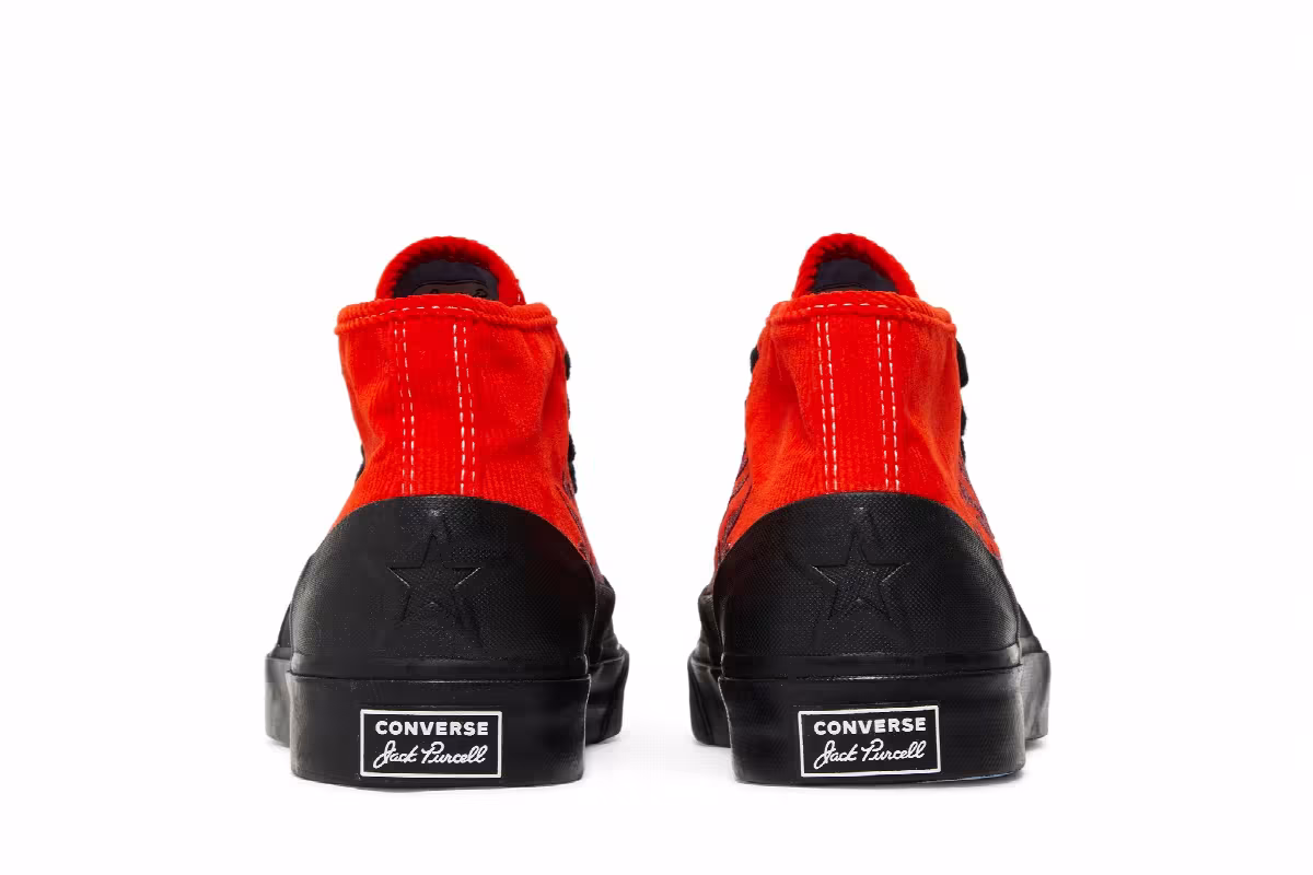 ASAP Nast x Converse Jack Purcell Mid Red Flames, view 7