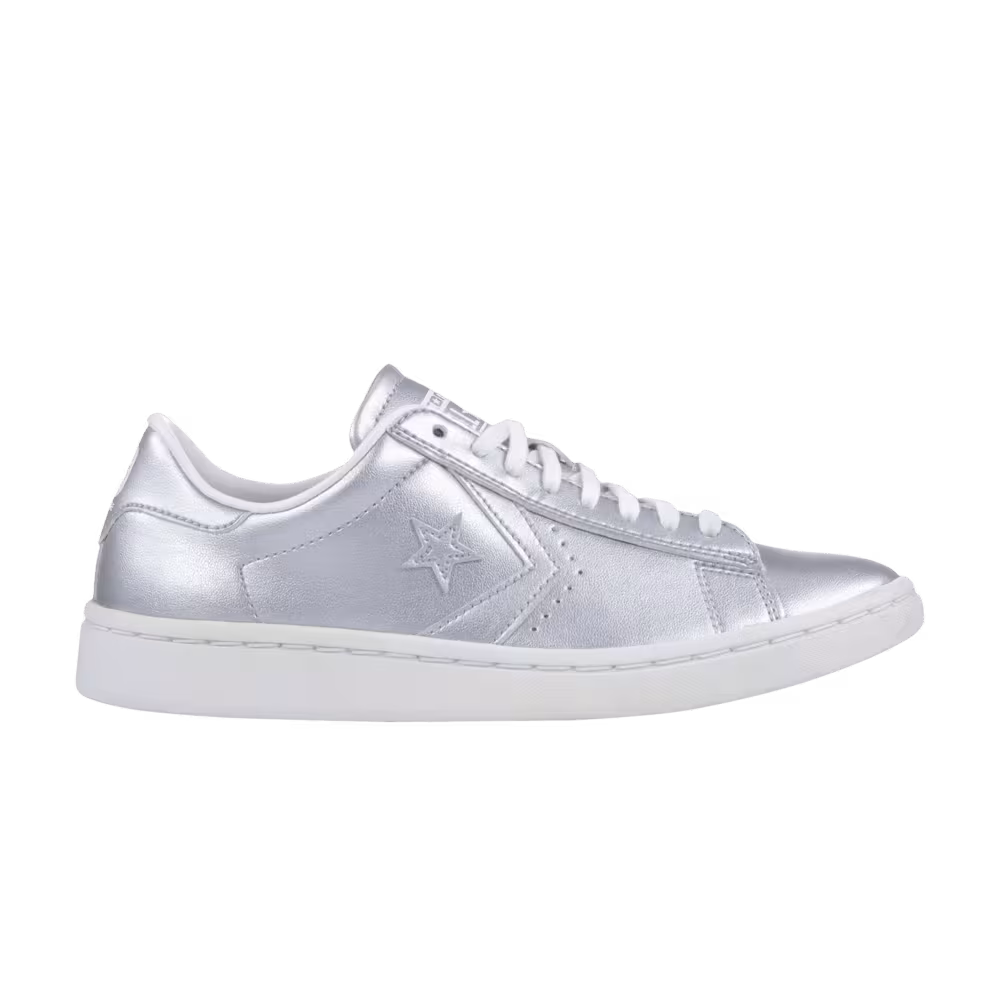 Converse Women's Pro Leather Low Silver