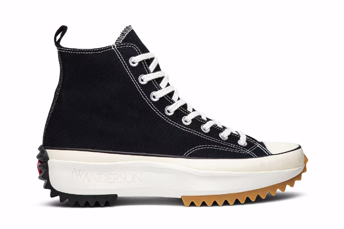 J.W. Anderson x Converse Run Star Hike Black Gum, view 2