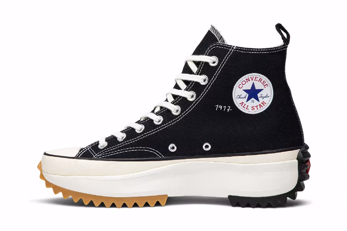 J.W. Anderson x Converse Run Star Hike Black Gum, view 4