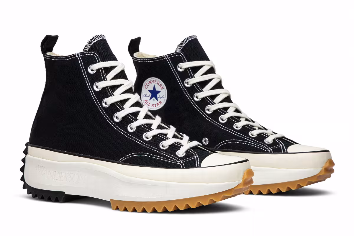 J.W. Anderson x Converse Run Star Hike Black Gum, view 9