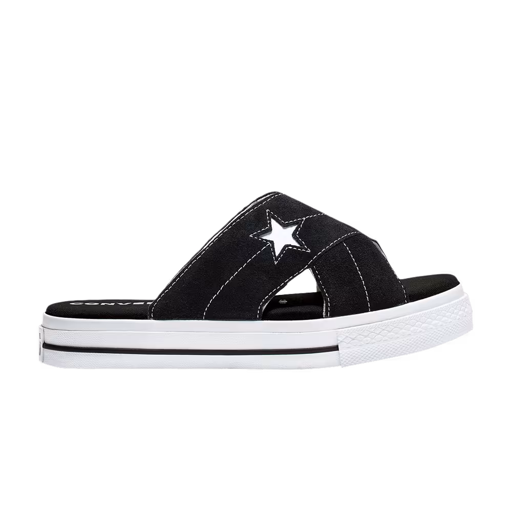 Converse Women's One Star Sandal Slip Black White