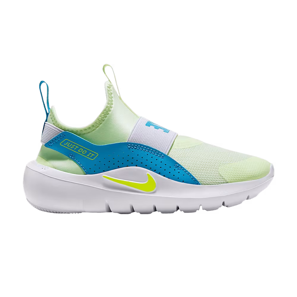 Nike Flex Runner 4 PS Barely Volt Light Current Blue Photon Dust Lemon Venom