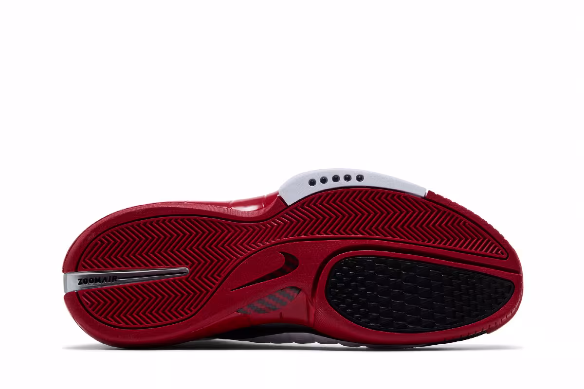 Nike Air Zoom Huarache 2K4 White Varsity Red, view 5