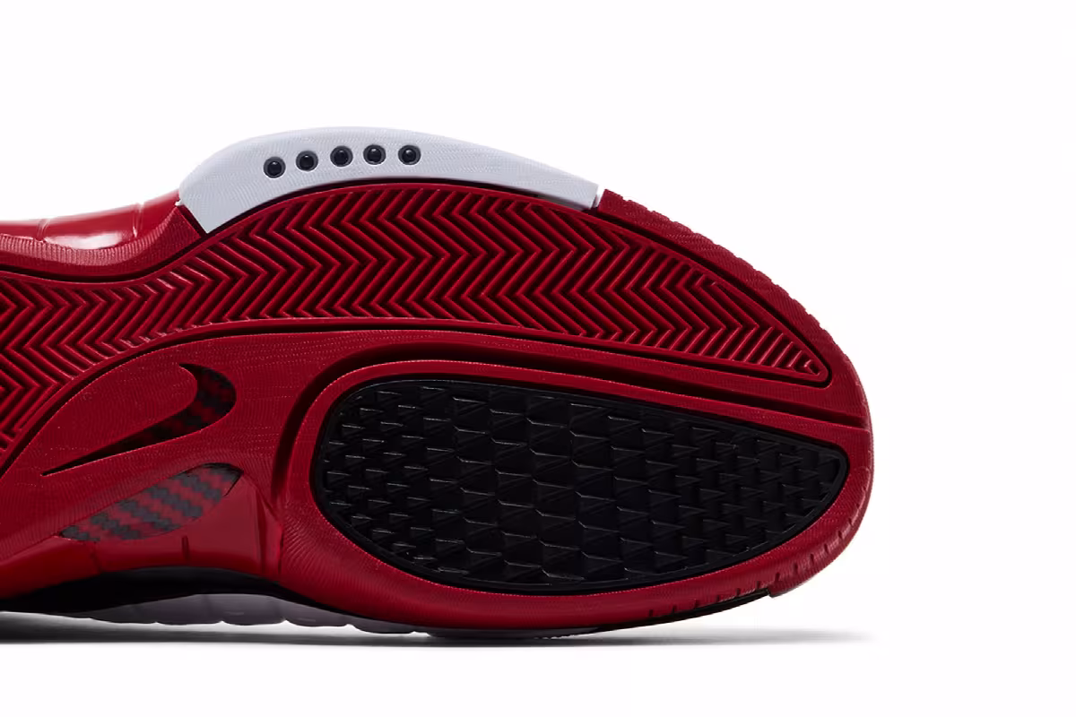 Nike Air Zoom Huarache 2K4 White Varsity Red, view 6