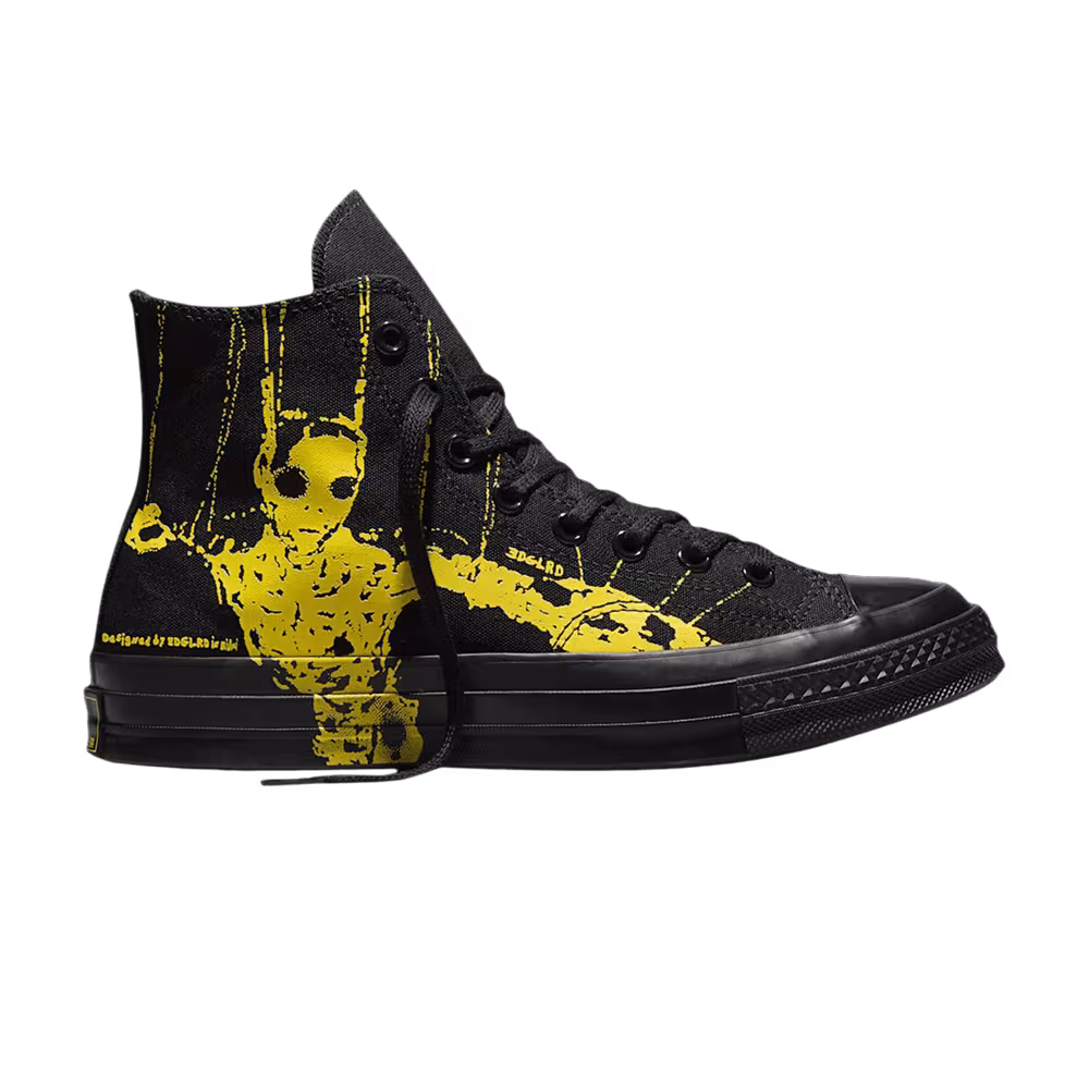 EDGLRD x Converse Chuck 70 Hi Black Yellow