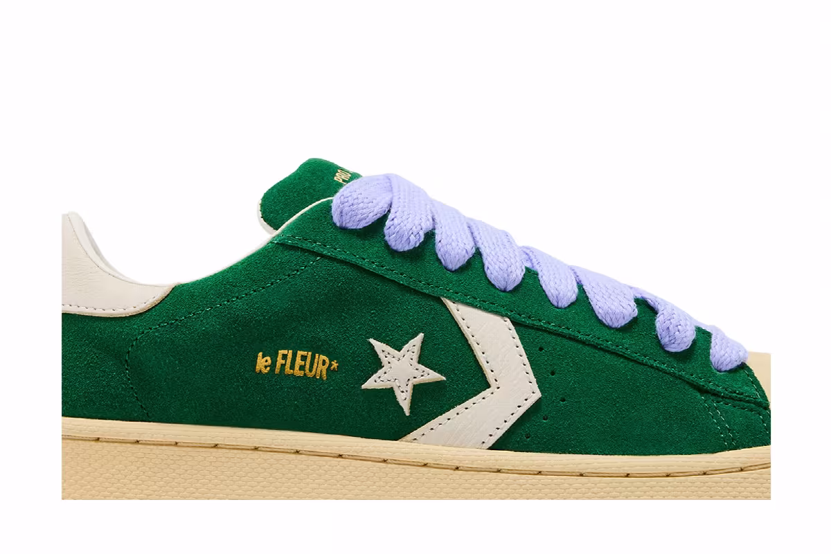 Tyler, The Creator GOLF le FLEUR x Converse 1908 Pro Leather Amazon Banana Crepe Lavender, view 3
