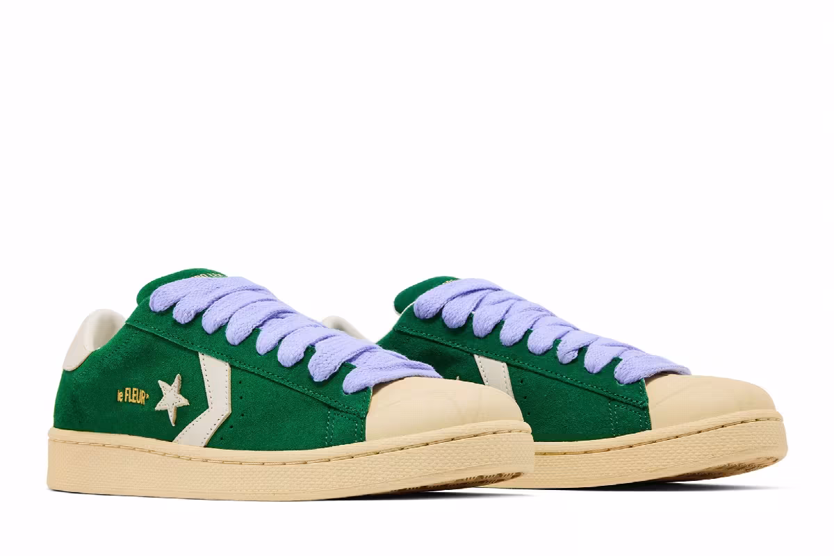 Tyler, The Creator GOLF le FLEUR x Converse 1908 Pro Leather Amazon Banana Crepe Lavender, view 9