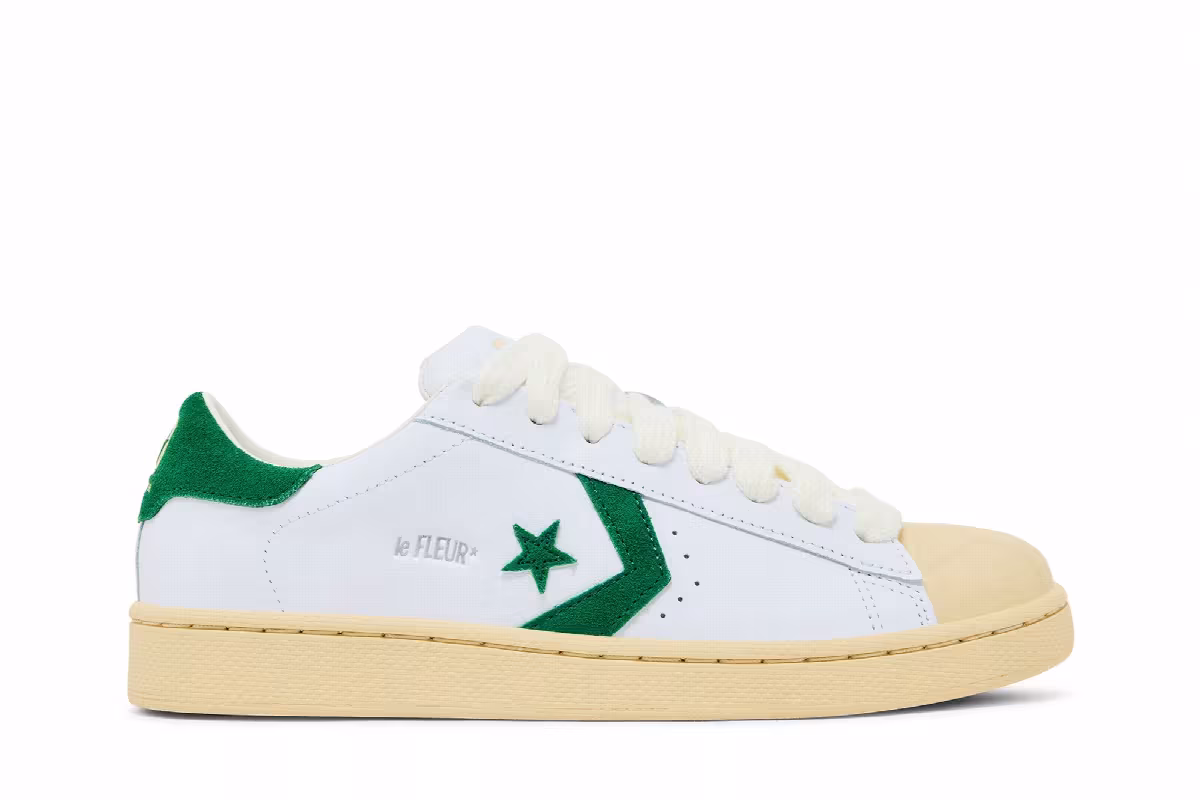 Tyler, The Creator GOLF le FLEUR x Converse 1908 Pro Leather White Amazon Natural Ivory, view 2