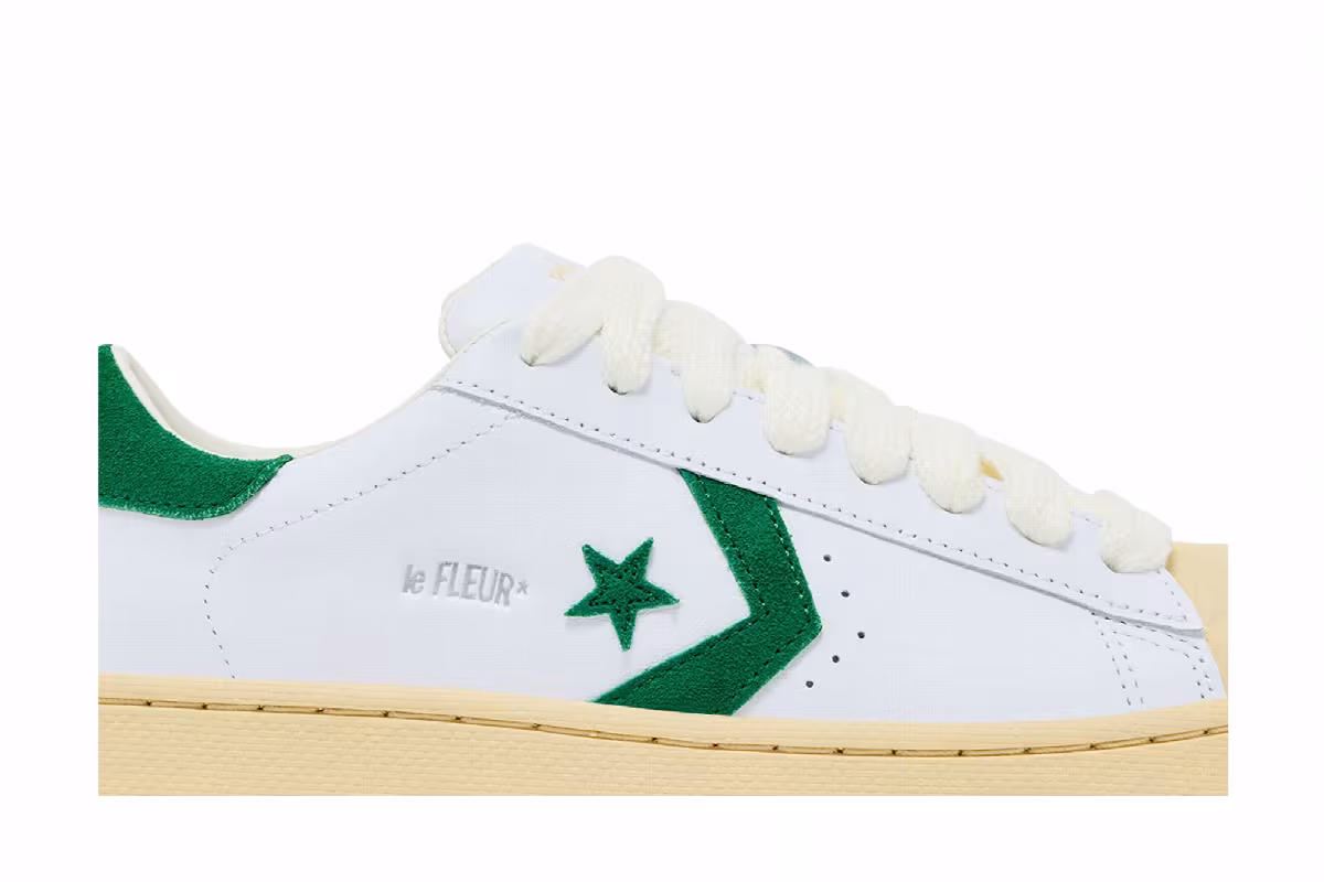 Tyler, The Creator GOLF le FLEUR x Converse 1908 Pro Leather White Amazon Natural Ivory, view 3