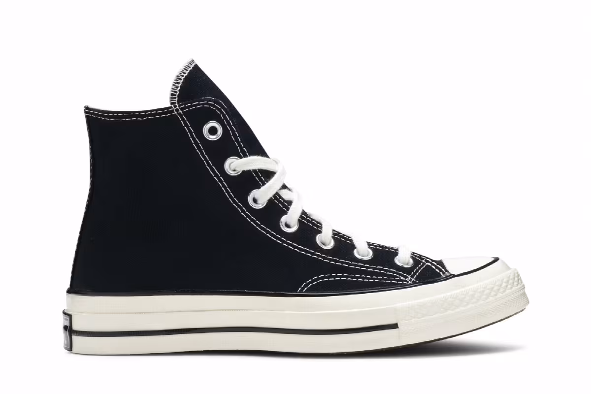 Converse Chuck 70 Vintage Canvas High Black, view 2