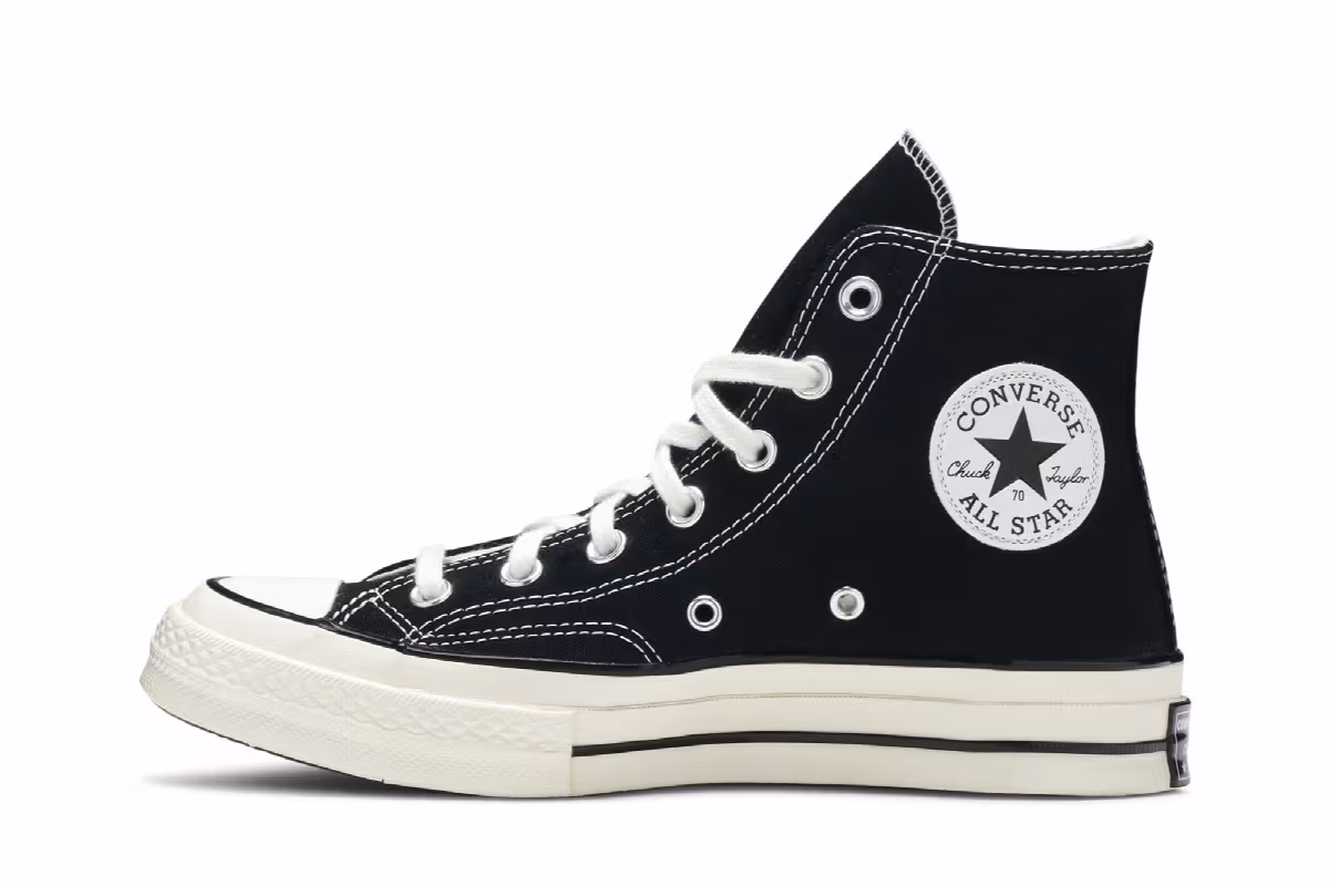 Converse Chuck 70 Vintage Canvas High Black, view 4