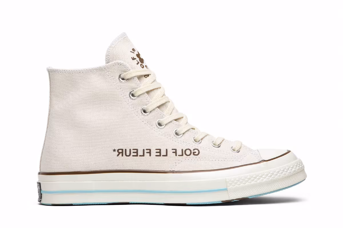 Golf Le Fleur x Converse Chuck 70 Hi Parchment Canvas, view 2