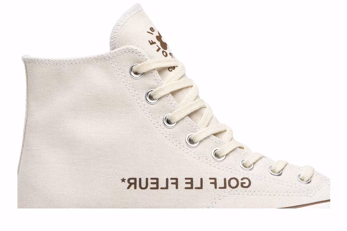 Golf Le Fleur x Converse Chuck 70 Hi Parchment Canvas, view 3