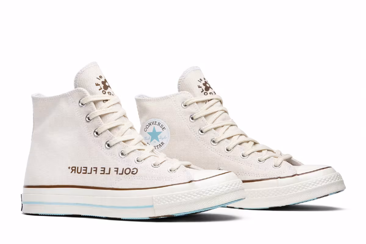 Golf Le Fleur x Converse Chuck 70 Hi Parchment Canvas, view 9