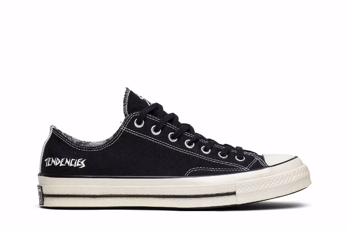 Suicidal Tendencies x Converse Chuck 70 OX Black White, view 2