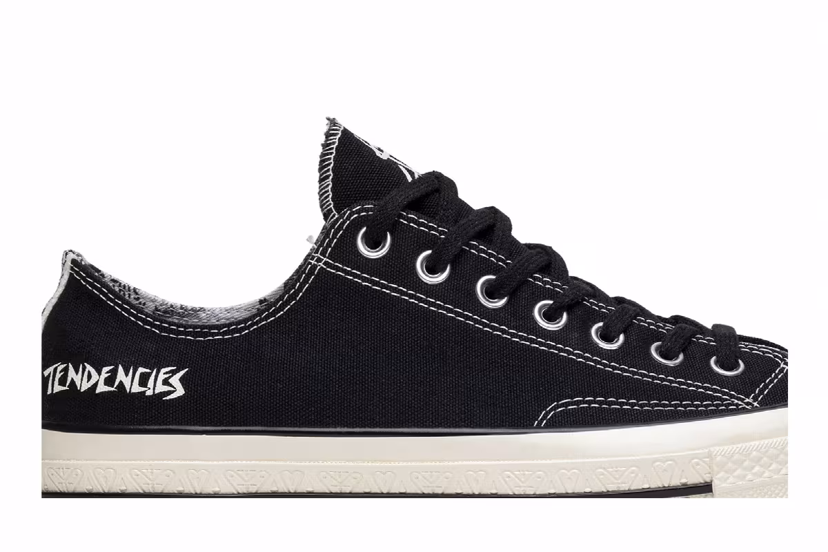 Suicidal Tendencies x Converse Chuck 70 OX Black White, view 3