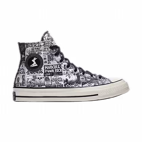 Suicidal Tendencies x Converse Chuck 70 Hi 'White Black'