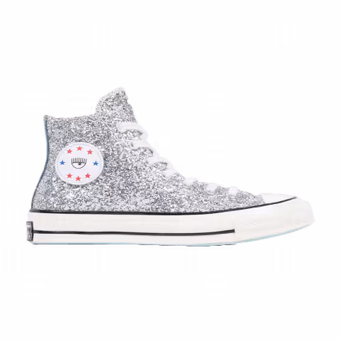 Chiara x Converse Wmns Chuck 70 High 'Silver Glitter Blue'
