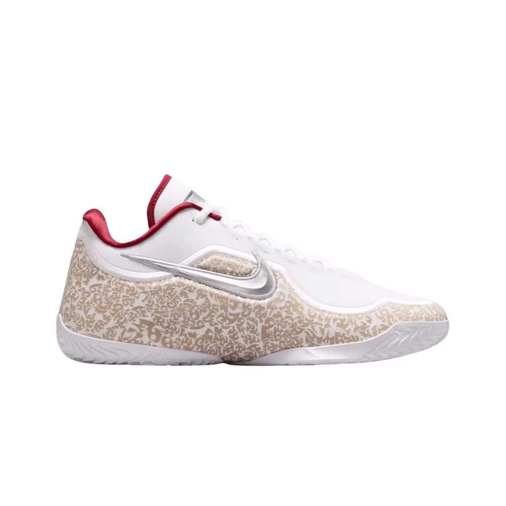 Nike Lebron 23 Laser PE White Metallic Silver Team Red