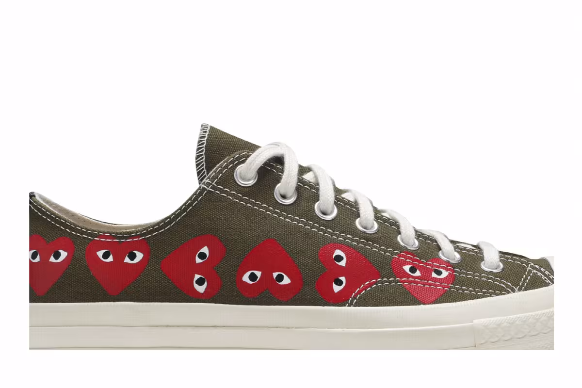 Comme des Garçons Play x Converse Chuck 70 Low Top Multi Heart, view 3