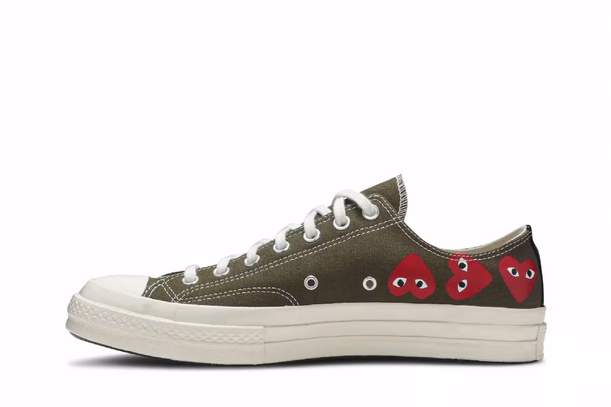 Comme des Garçons Play x Converse Chuck 70 Low Top Multi Heart, view 4