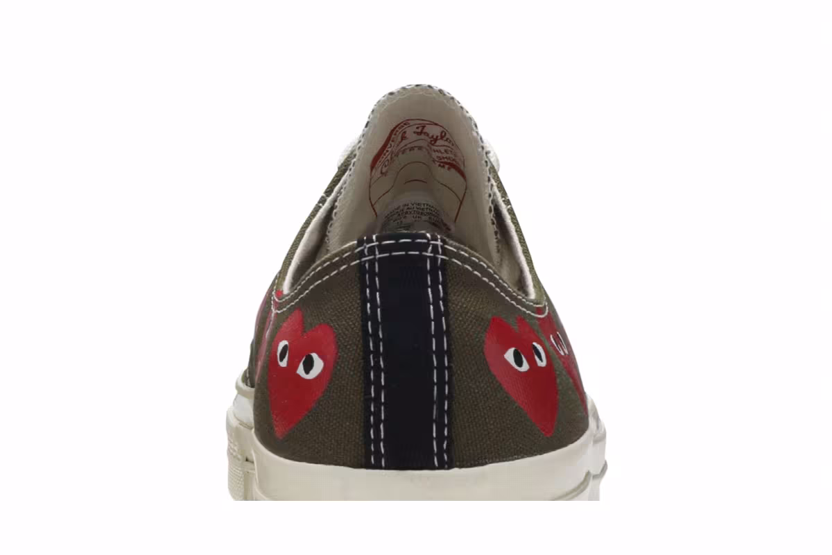 Comme des Garçons Play x Converse Chuck 70 Low Top Multi Heart, view 8