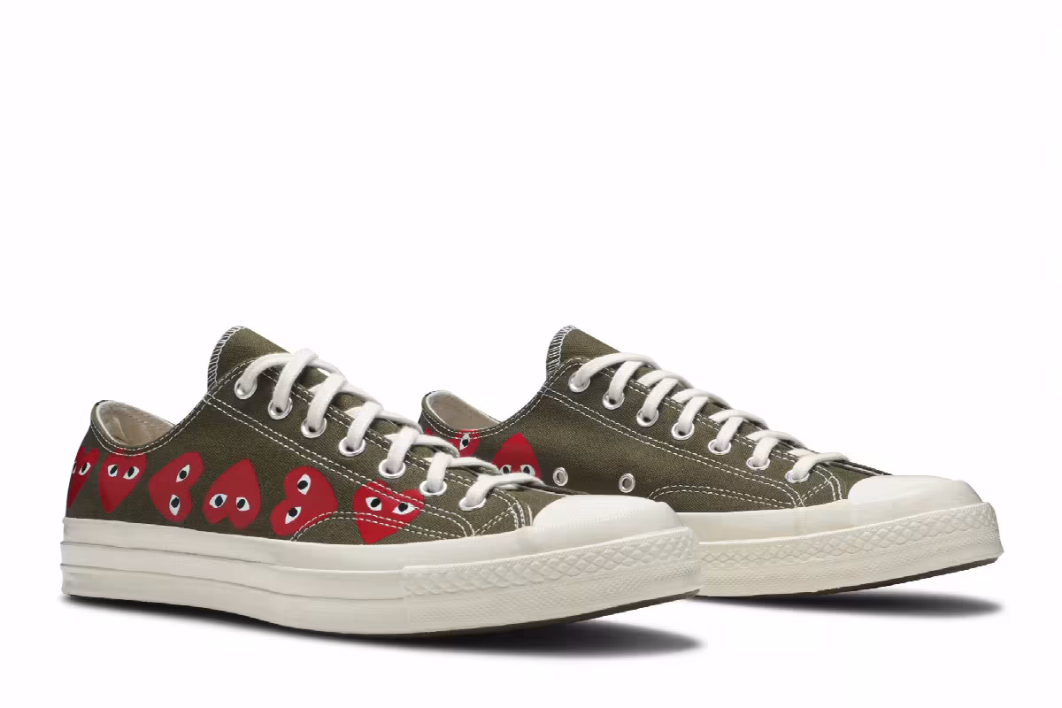 Comme des Garçons Play x Converse Chuck 70 Low Top Multi Heart, view 9