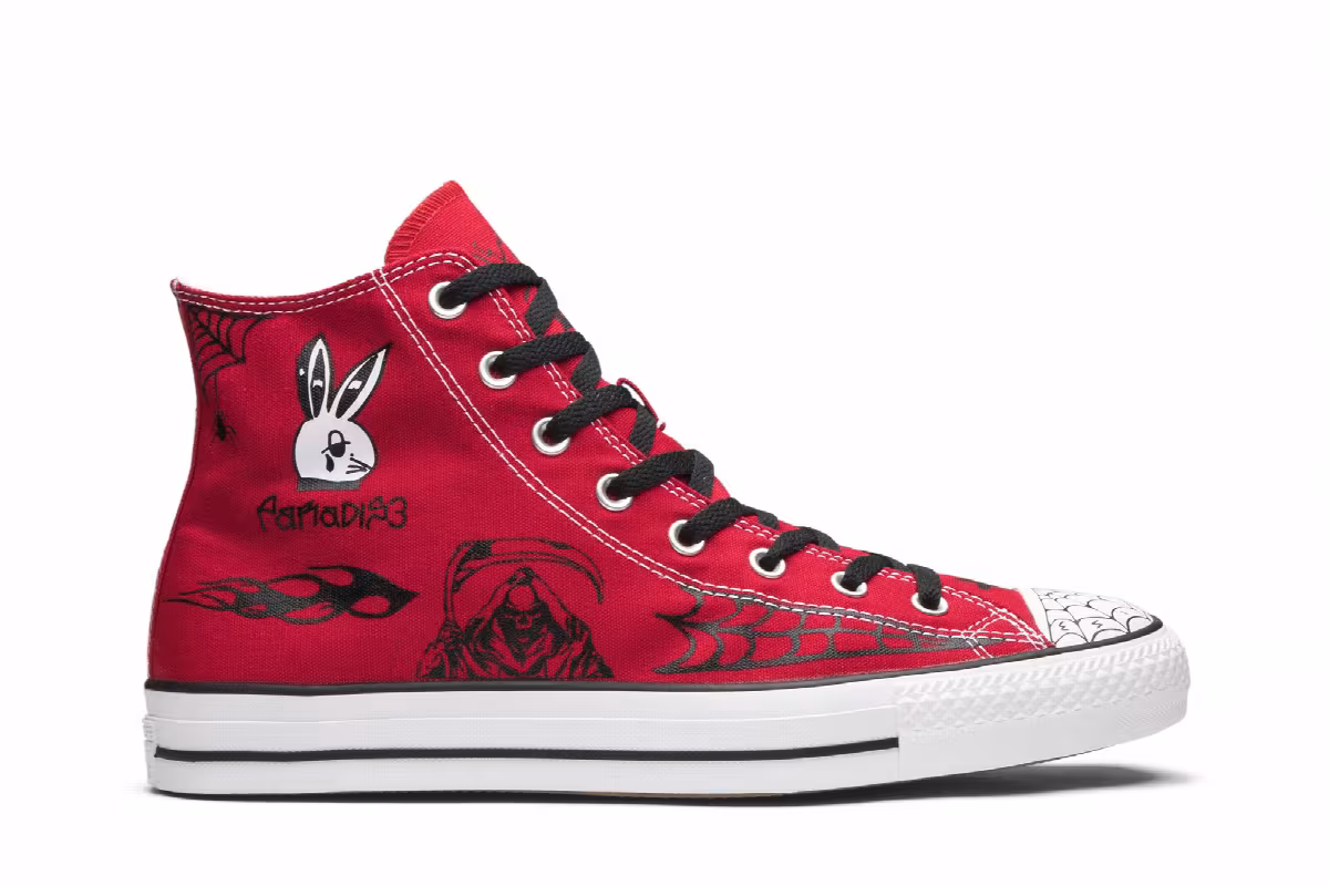 Sean Pablo x Converse Chuck Taylor All Star Pro Hi Red, view 2