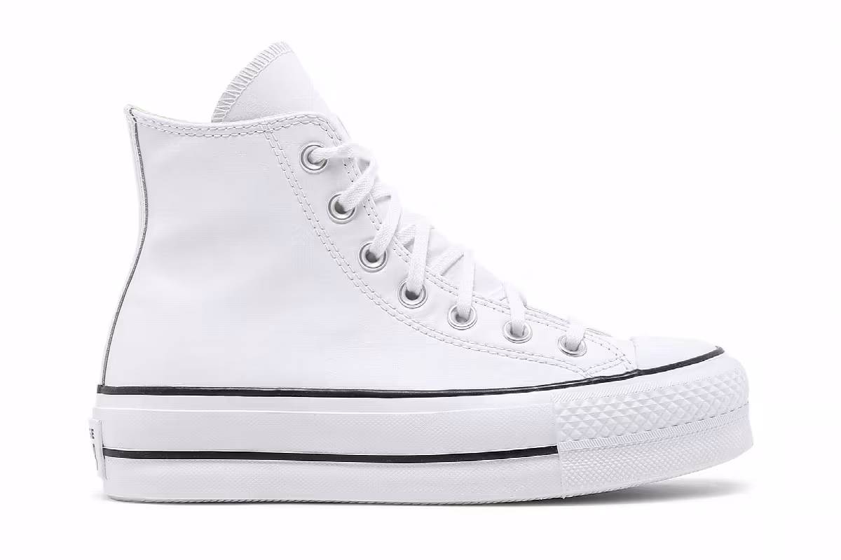 Converse Women's Chuck Taylor All Star Lift High White, view 2