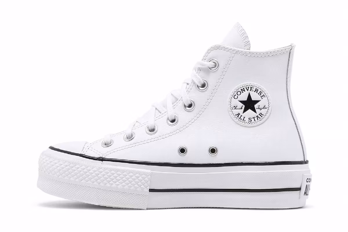 Converse Women's Chuck Taylor All Star Lift High White, view 4