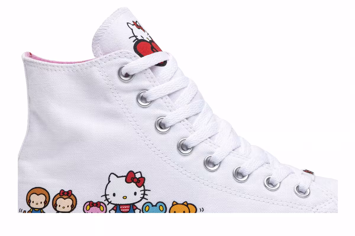 Hello Kitty x Converse Chuck Taylor All Star Canvas Hi White, view 3