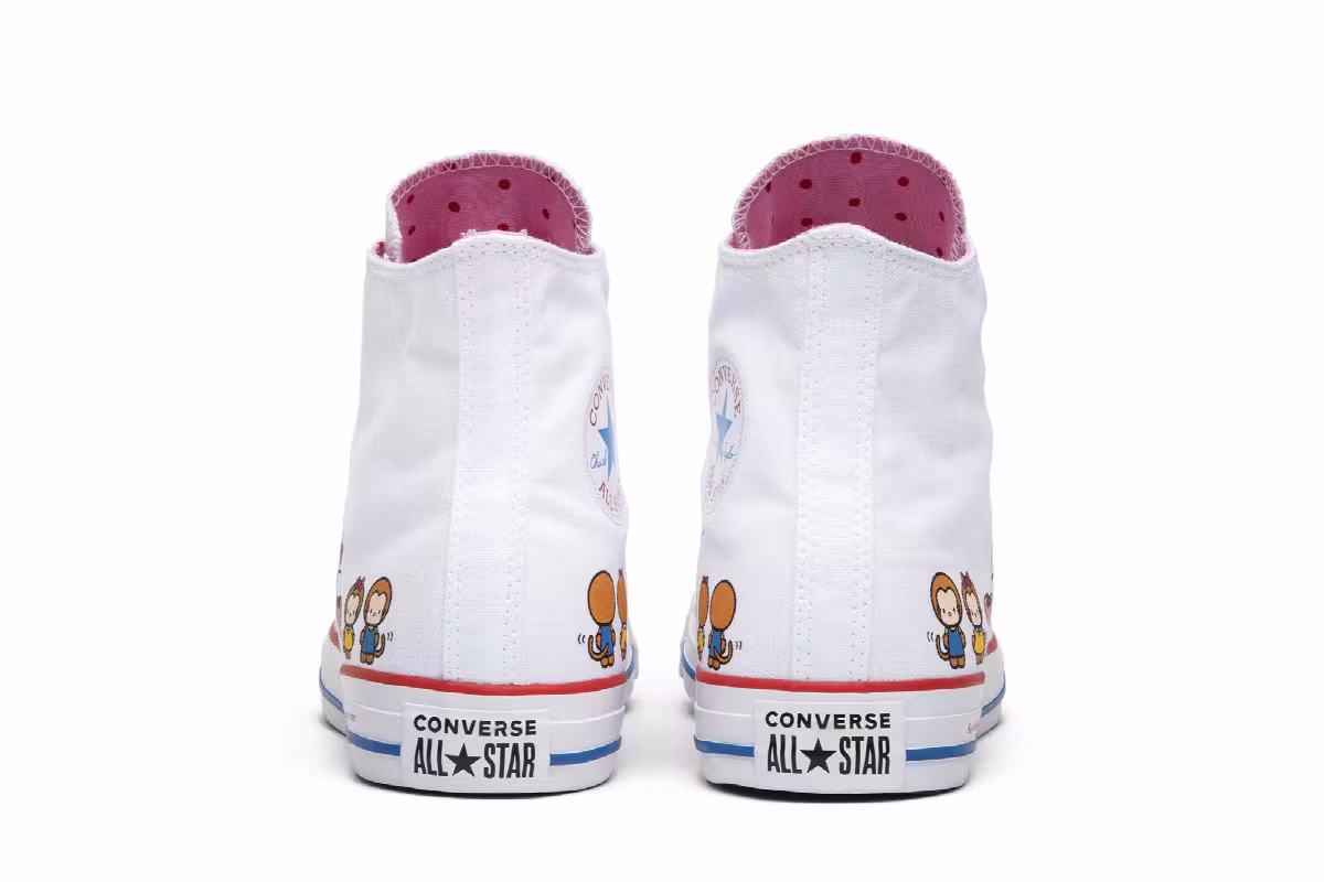 Hello Kitty x Converse Chuck Taylor All Star Canvas Hi White, view 7