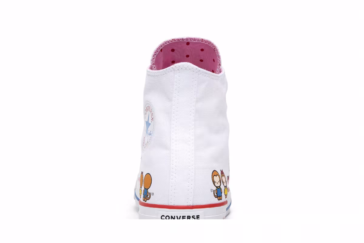 Hello Kitty x Converse Chuck Taylor All Star Canvas Hi White, view 8