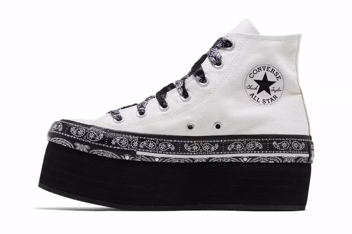 Miley Cyrus x Converse Women's Chuck Taylor All Star Platform Hi White, view 4