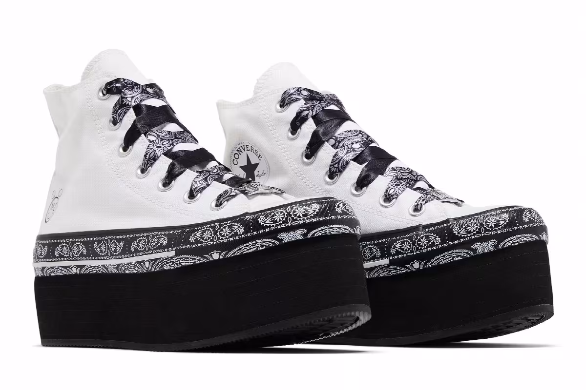 Miley Cyrus x Converse Women's Chuck Taylor All Star Platform Hi White, view 9