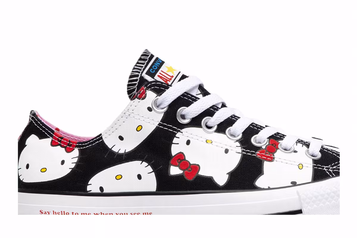 Hello Kitty x Converse Chuck Taylor All Star Canvas Ox Black, view 3