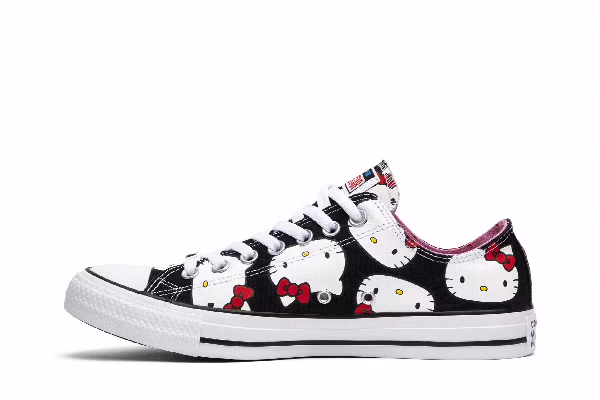 Hello Kitty x Converse Chuck Taylor All Star Canvas Ox Black, view 4