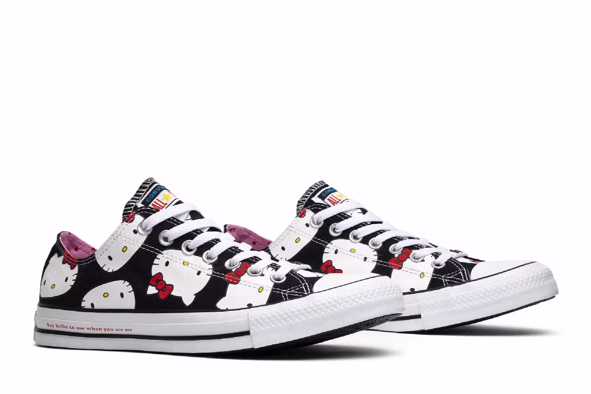 Hello Kitty x Converse Chuck Taylor All Star Canvas Ox Black, view 9