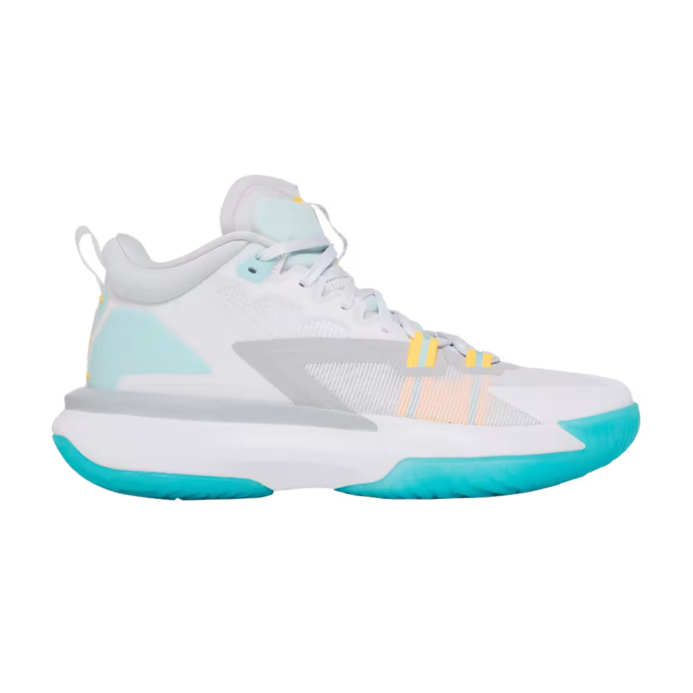 Air Jordan Zion 1 PF White Dynamic Turquoise