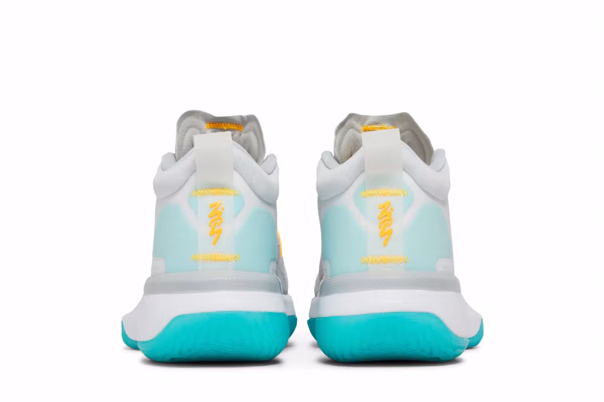 Air Jordan Zion 1 PF White Dynamic Turquoise, view 7
