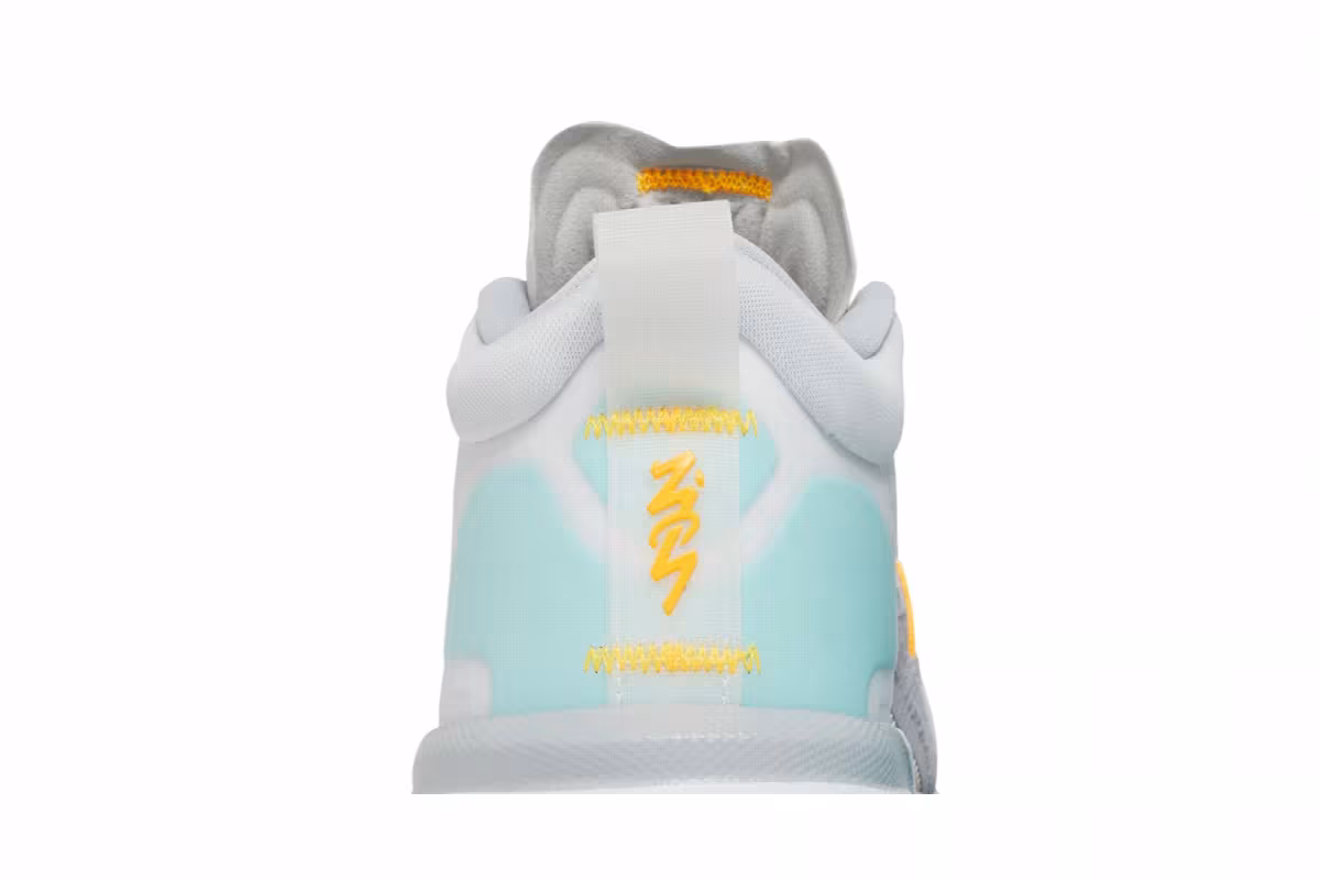 Air Jordan Zion 1 PF White Dynamic Turquoise, view 8