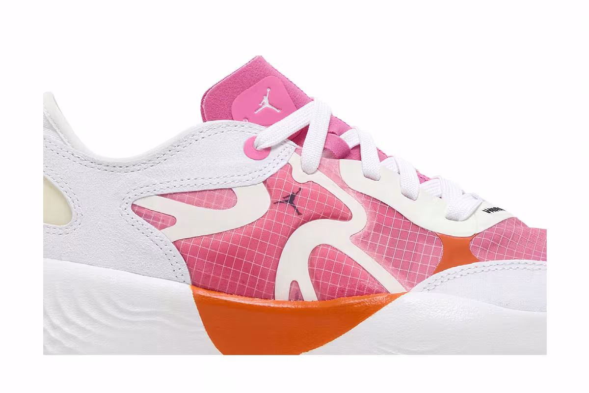 Air Jordan Delta 3 Low GS White Pinksicle, view 3