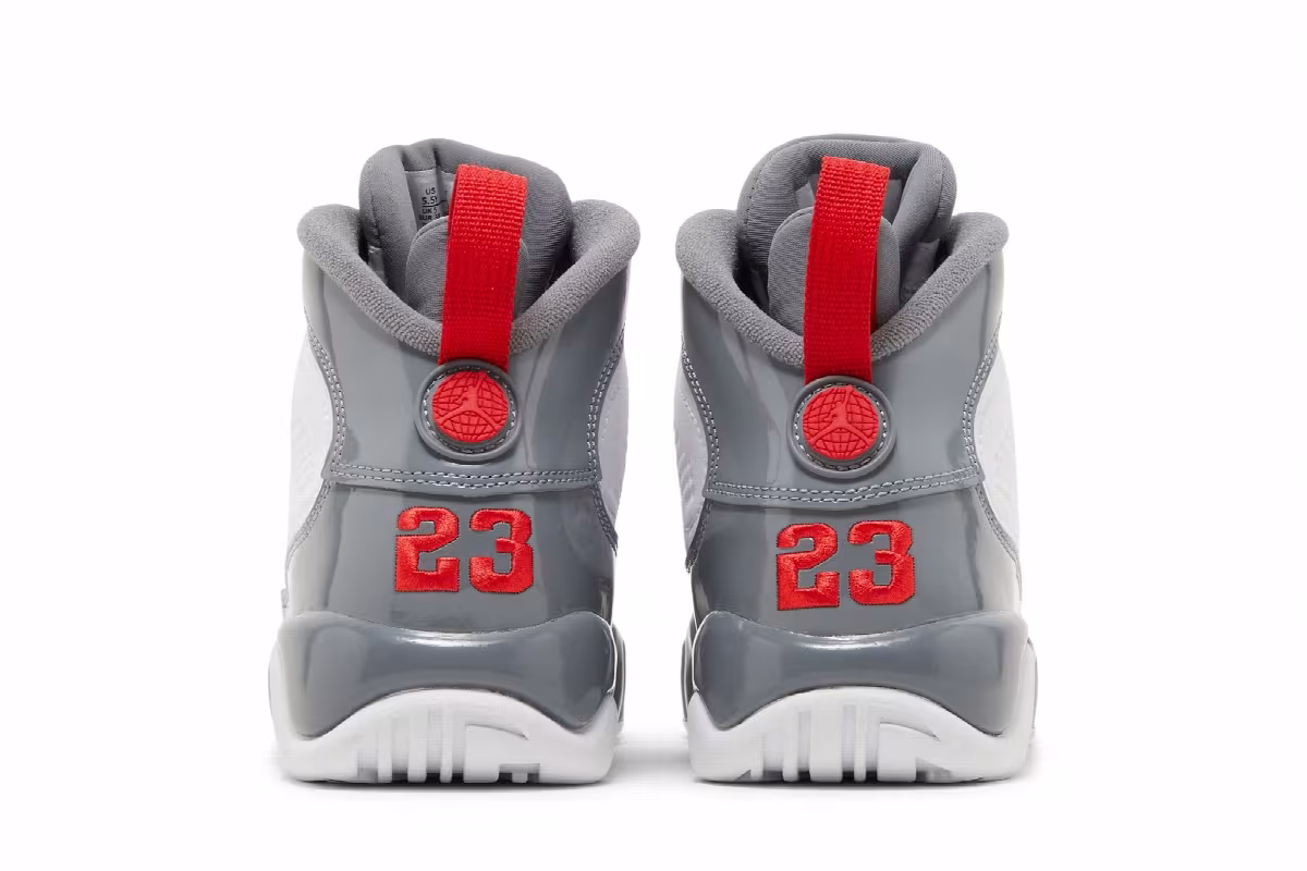 Air Jordan 9 GS Fire Red, view 7