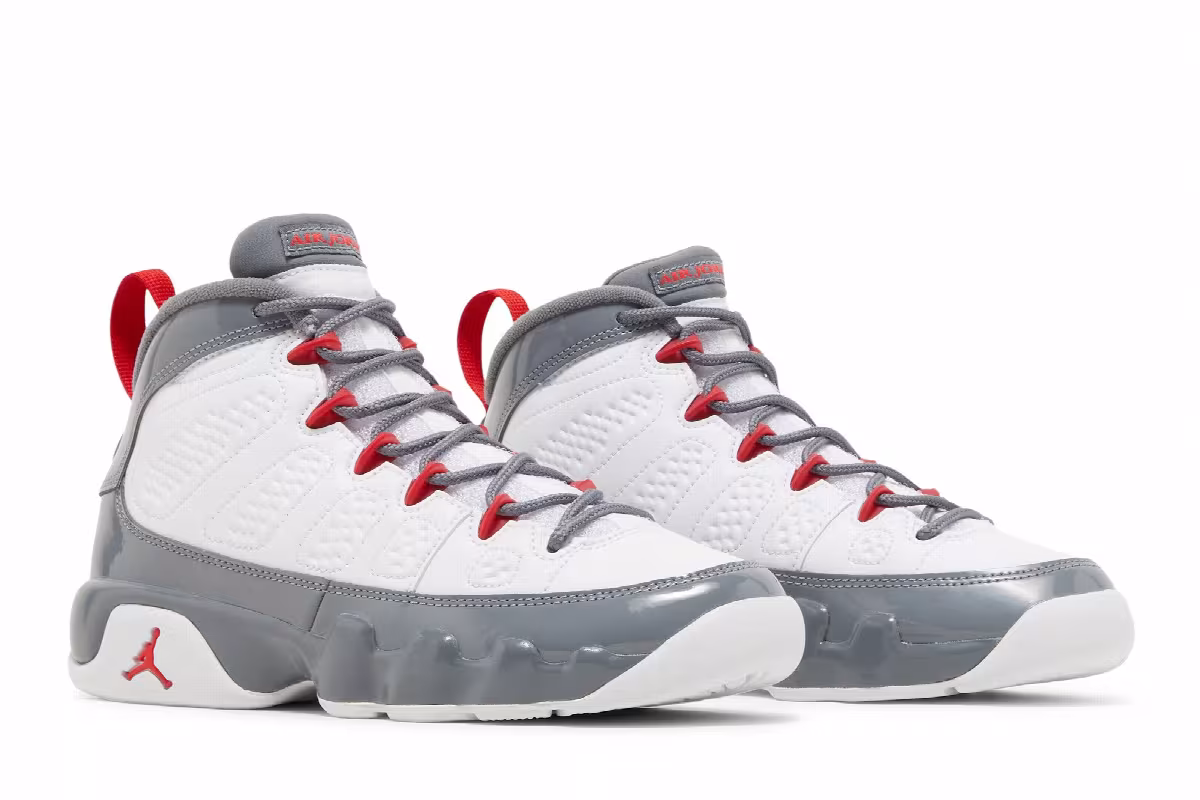 Air Jordan 9 GS Fire Red, view 9