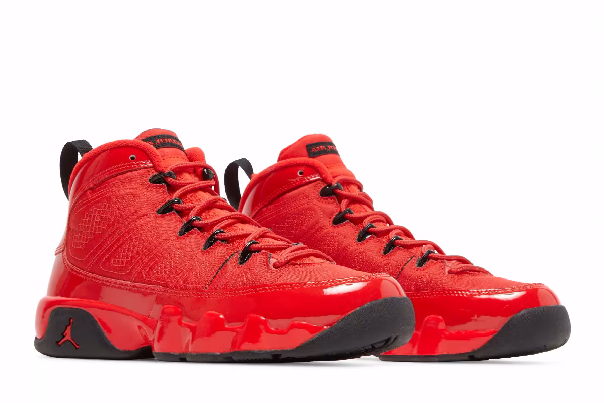 Air Jordan 9 BG Chile Red, view 9