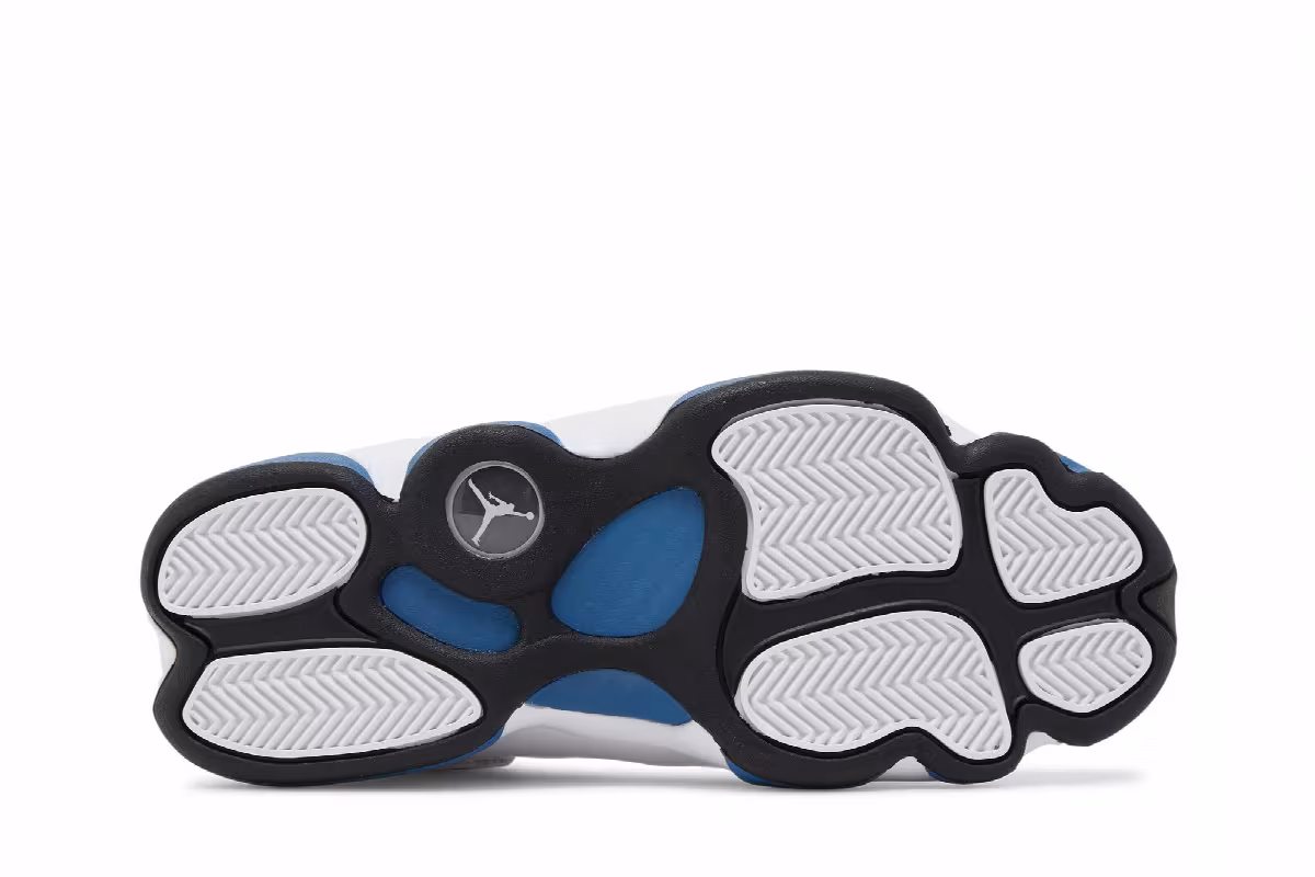 Air Jordan 6 Rings White Dark Marina Blue, view 5