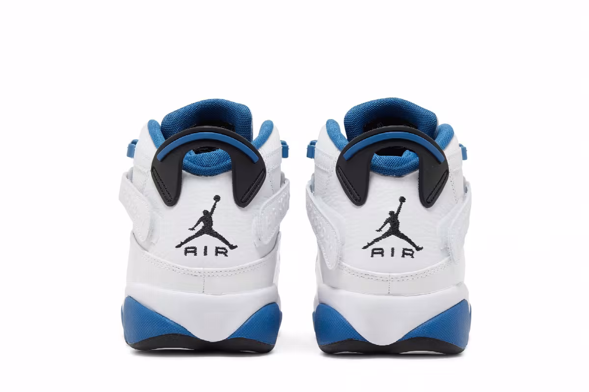 Air Jordan 6 Rings White Dark Marina Blue, view 7