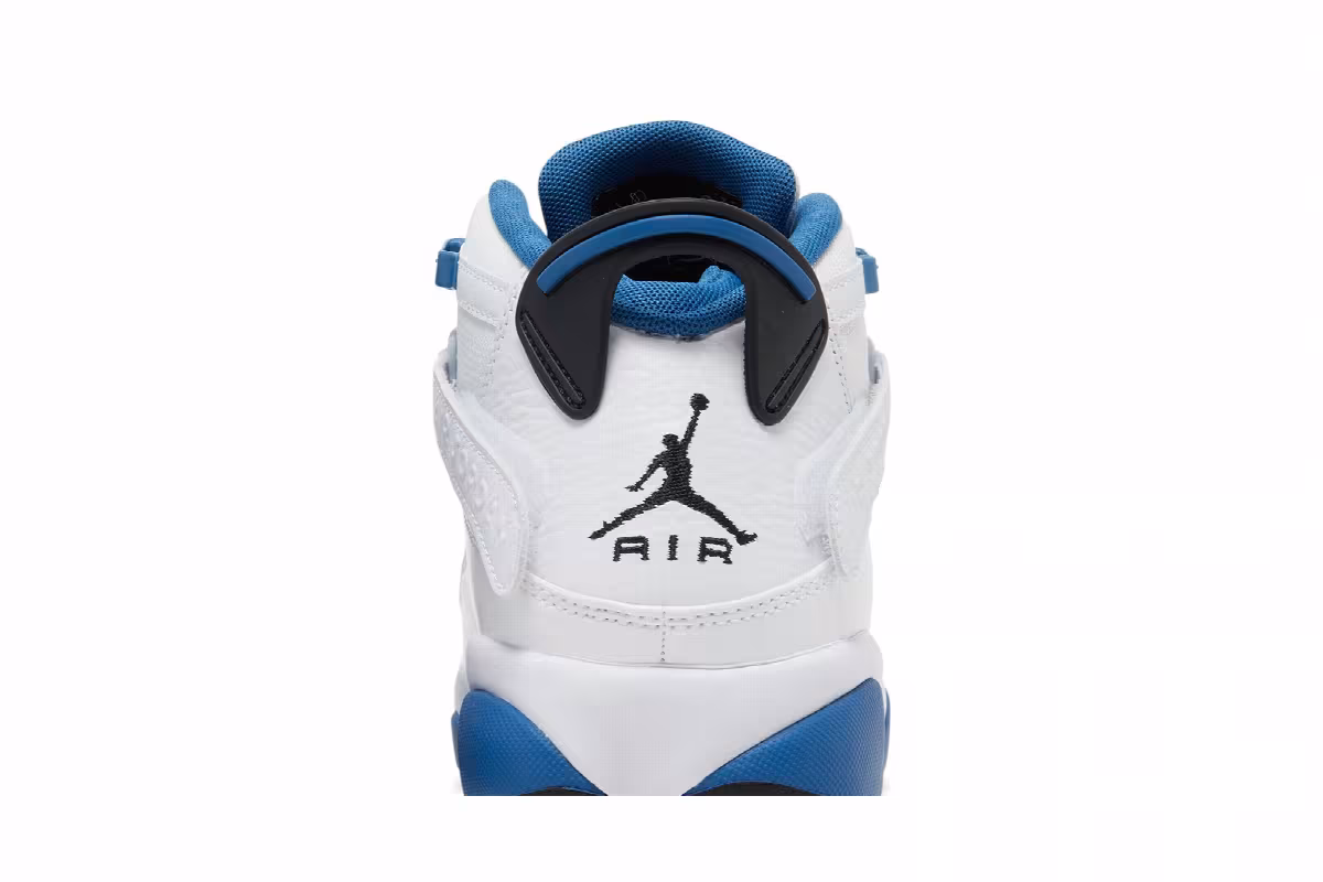 Air Jordan 6 Rings White Dark Marina Blue, view 8