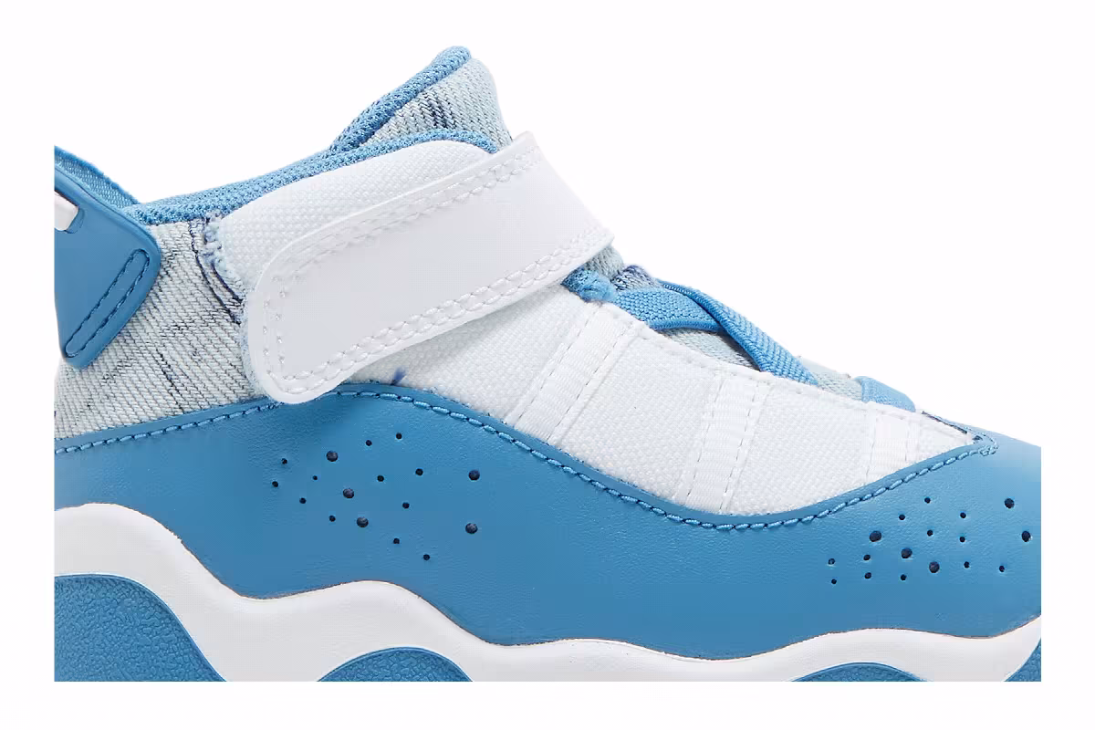 Air Jordan 6 Rings TD White Dutch Blue, view 3